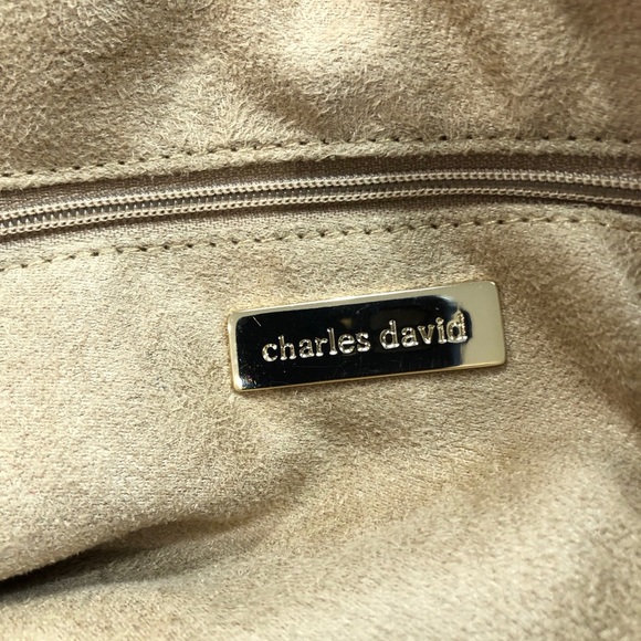 Charles David Turquoise Patent Leather Satchel - Picture 7 of 7